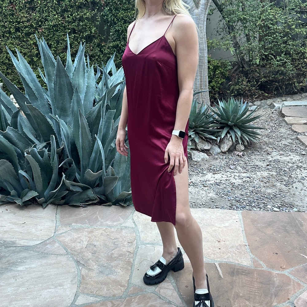 Red Slip Dress - Picture 4 of 4